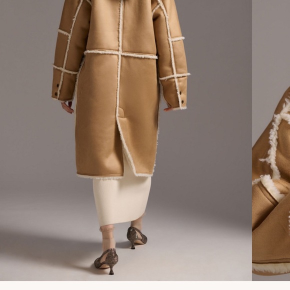 Pilcro Tan Sherpa Coat - Picture 7 of 14